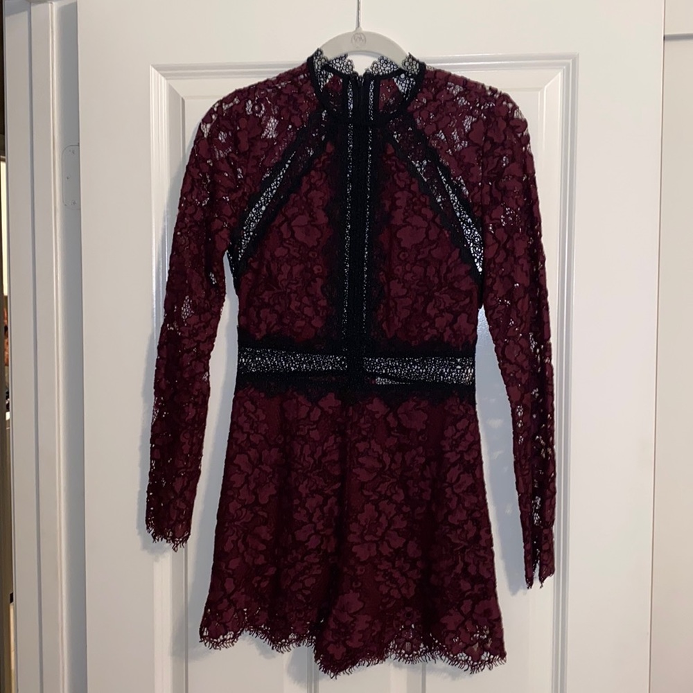 Alexis Eva Long Sleeve Lace Romper - Picture 7 of 9